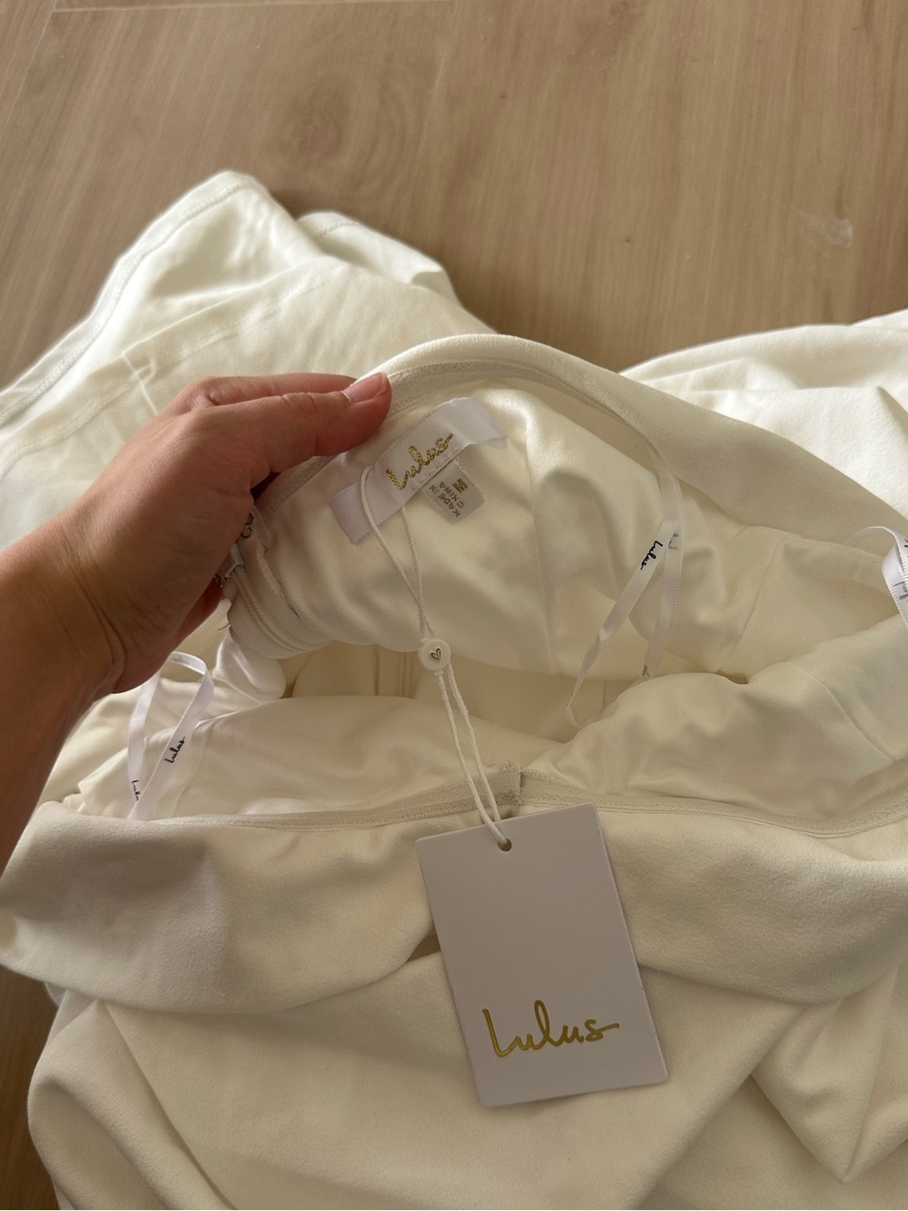 LULU'S Arienne White Off-the-Shoulder Mermaid Maxi Dress - Picture 6 of 7